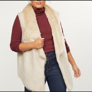 Lane Bryant Faux Shearling Vest